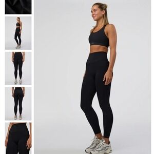LSKD Elixir Full Length Tight Black High Waist Leggings Women's Large NEW NWT